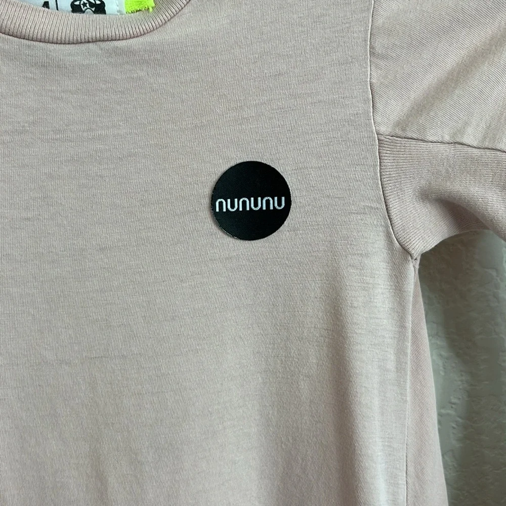 nununu Star Long Sleeve Thumbs A Line Swing Dress